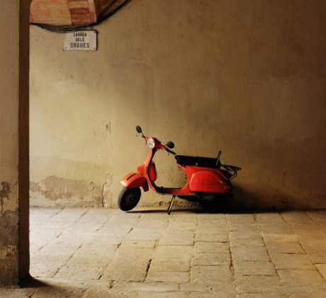 red motorbike
